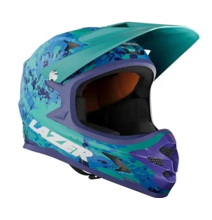 LAZER Phoenix+ – integrálna MTB prilba zelená/modrá, S (54–56 cm)